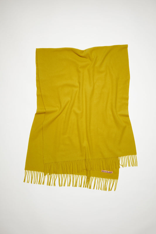 WOOL SCARF ACID YELLOW