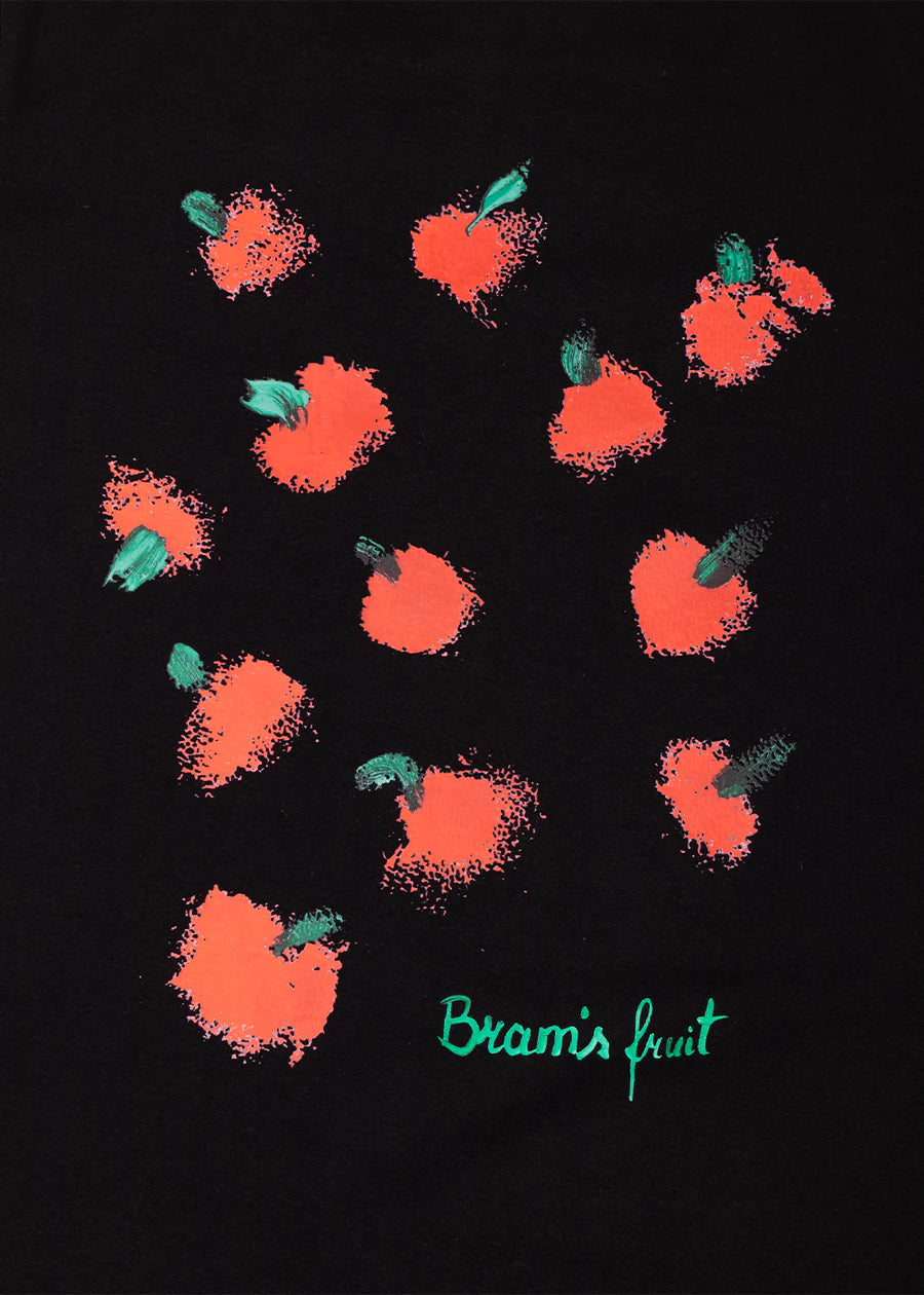FRUIT ACRYLIC T-SHIRT BLACK