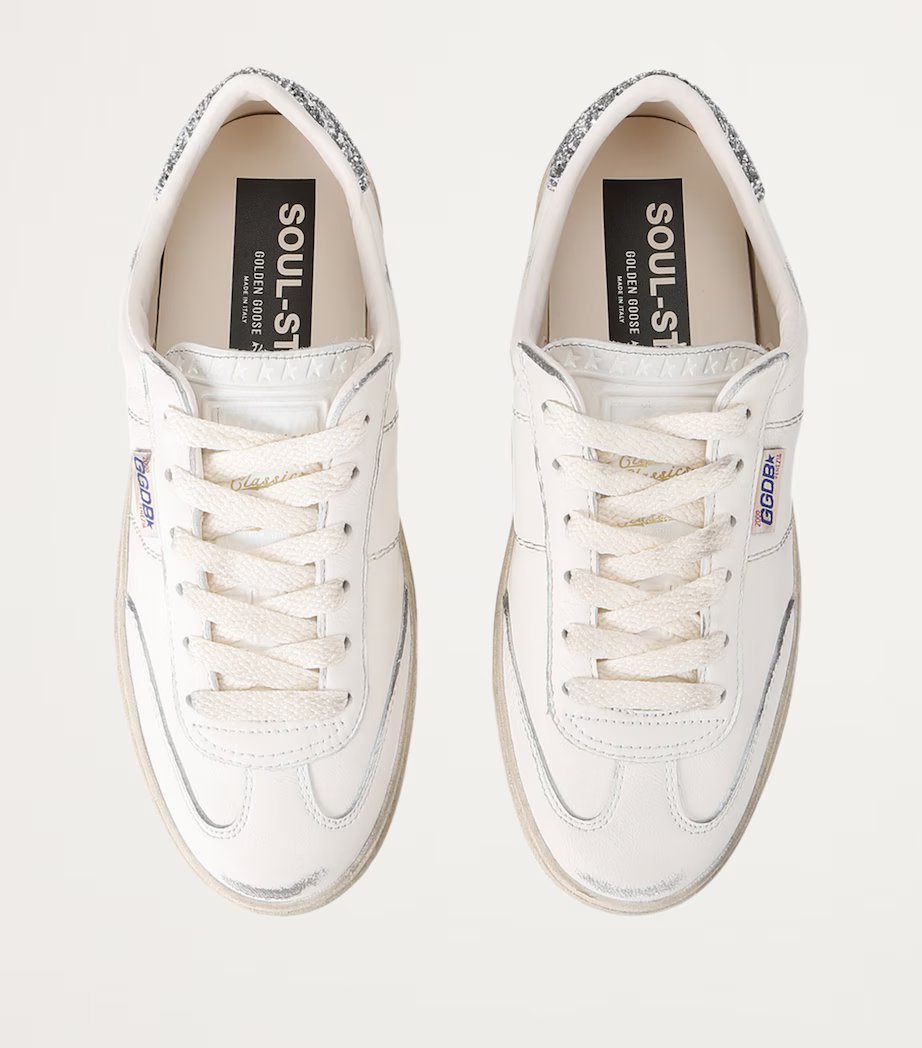 SOUL-STAR NAPPA UPPER BIO BASED HF TONGUE GLITTER HEEL WHITE/SILVER