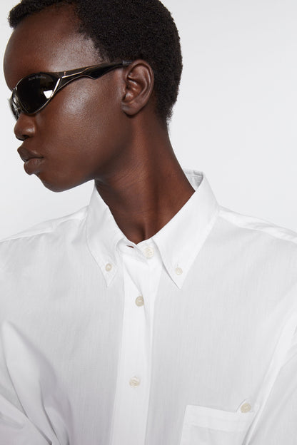 POCKET SIGNATURE BLOUSES WHITE