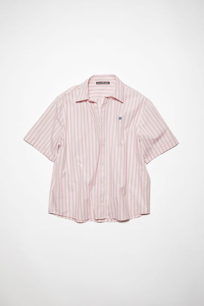 SHORT SLEEVE SHIRT PINK/YELLOW