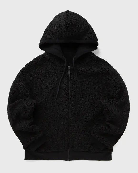 TEDDY LINED HOODIE BLACK