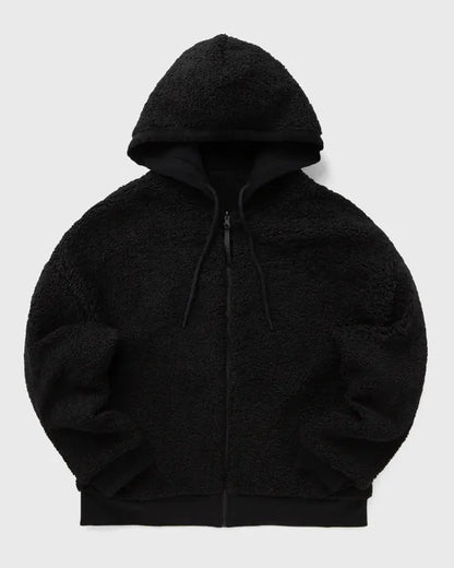 TEDDY LINED HOODIE BLACK