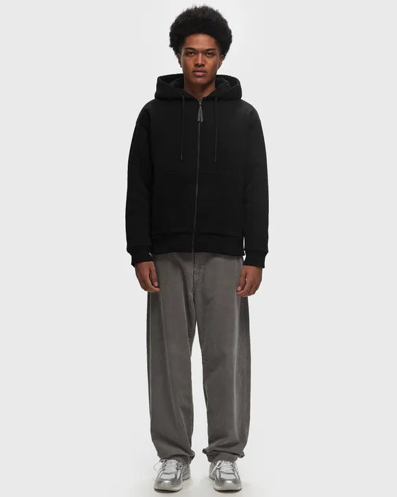 TEDDY LINED HOODIE BLACK
