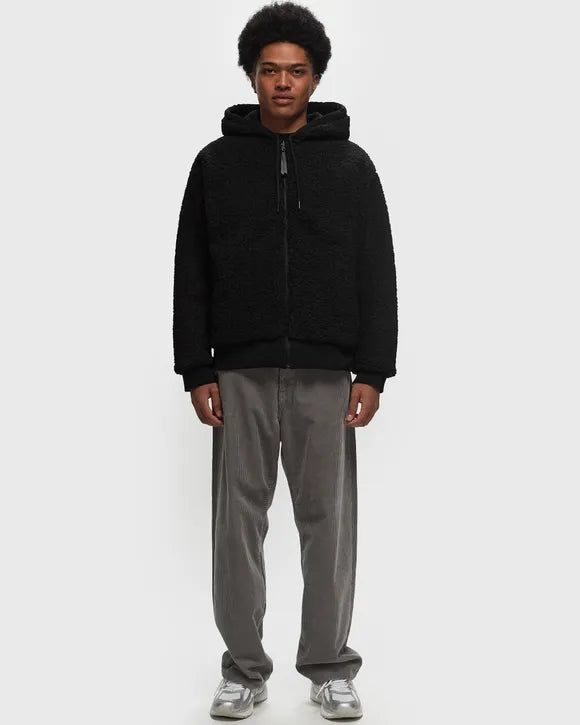 TEDDY LINED HOODIE BLACK