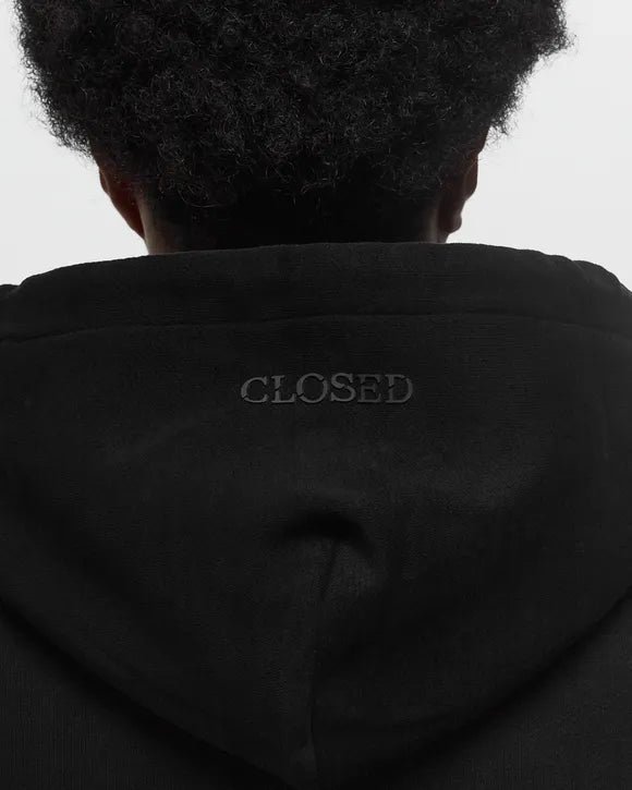 TEDDY LINED HOODIE BLACK