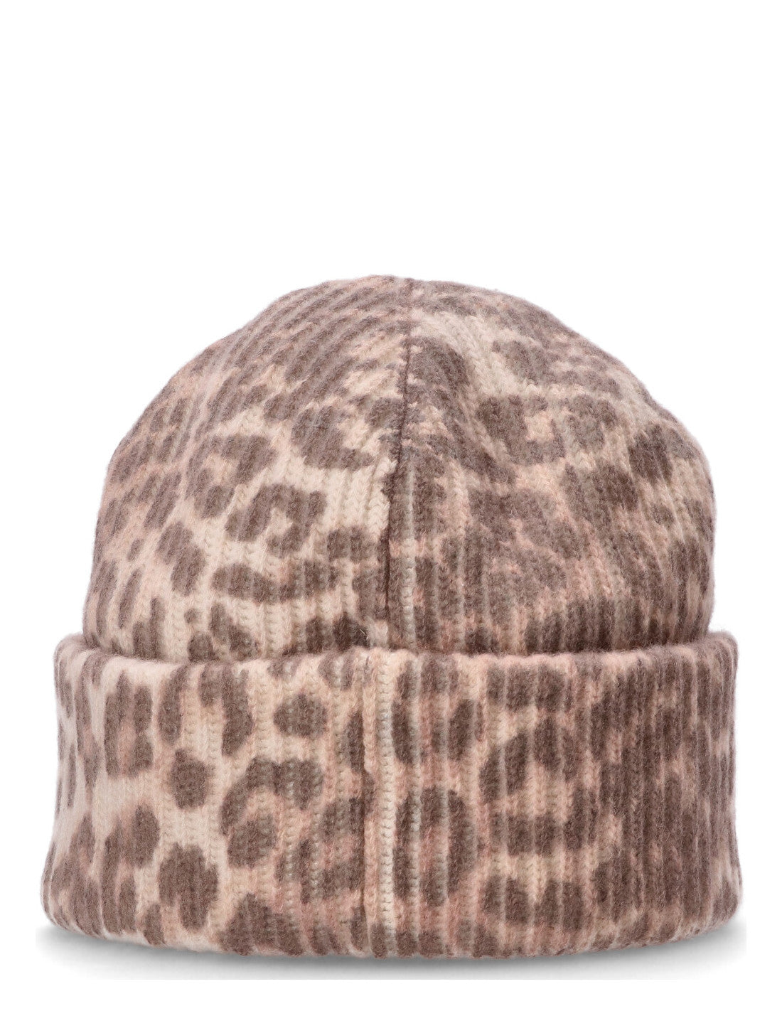 GRAPHIC WOOL MIX PRINTED LEOPARD BEANIE LEOPARD