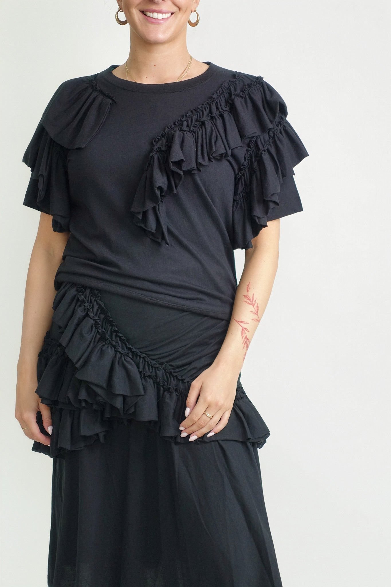 HUMEY 3606 W.K.SS.T-SHIRT BLACK