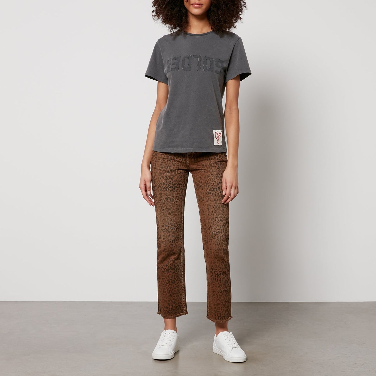 GOLDEN M'S REGULAR T-SHIRT DISTRESSED COTTON