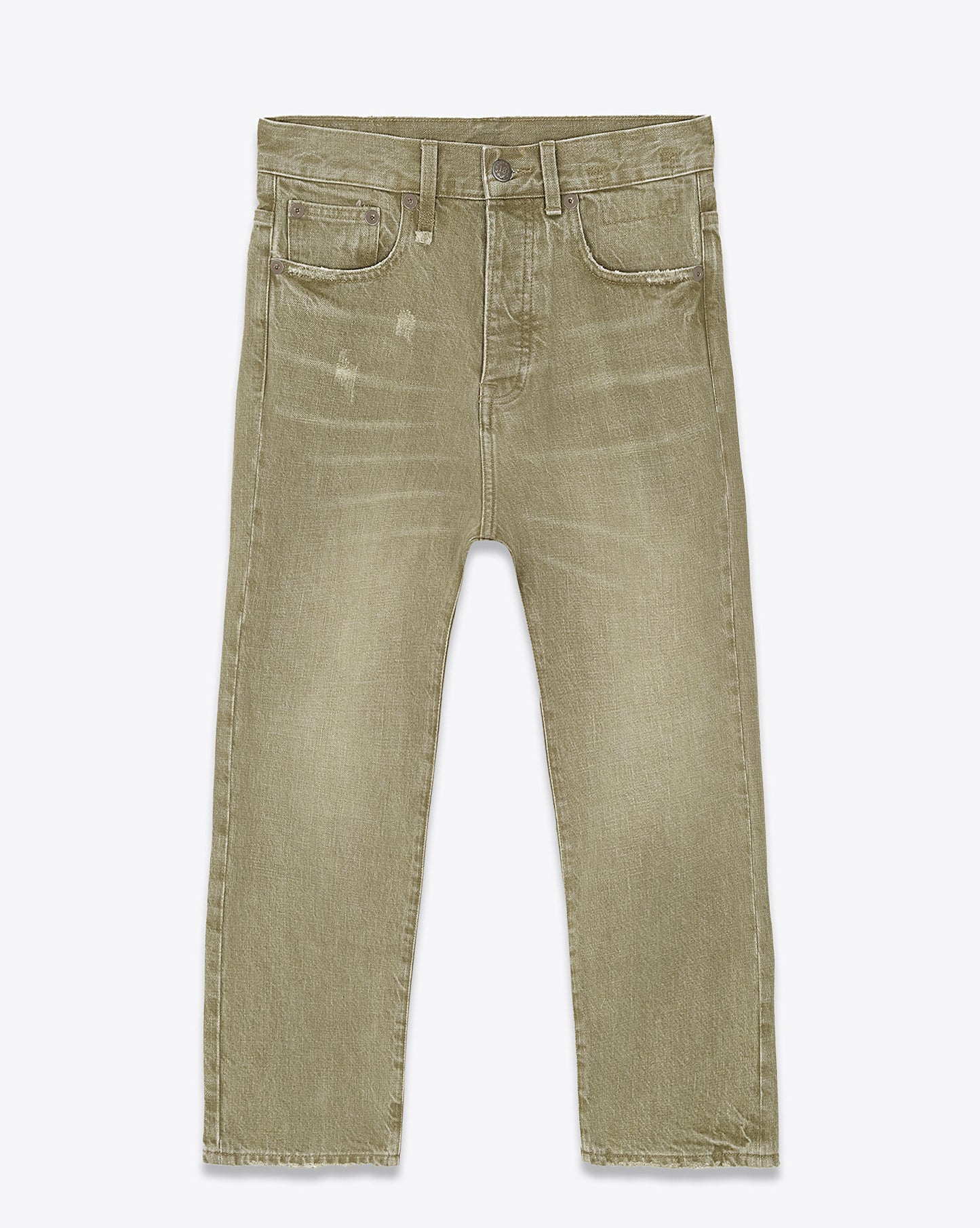 TAILORED DROP JEAN MOSS GREEN