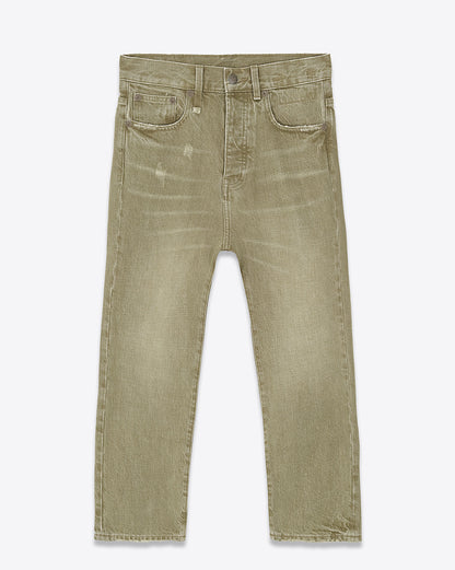 TAILORED DROP JEAN MOSS GREEN