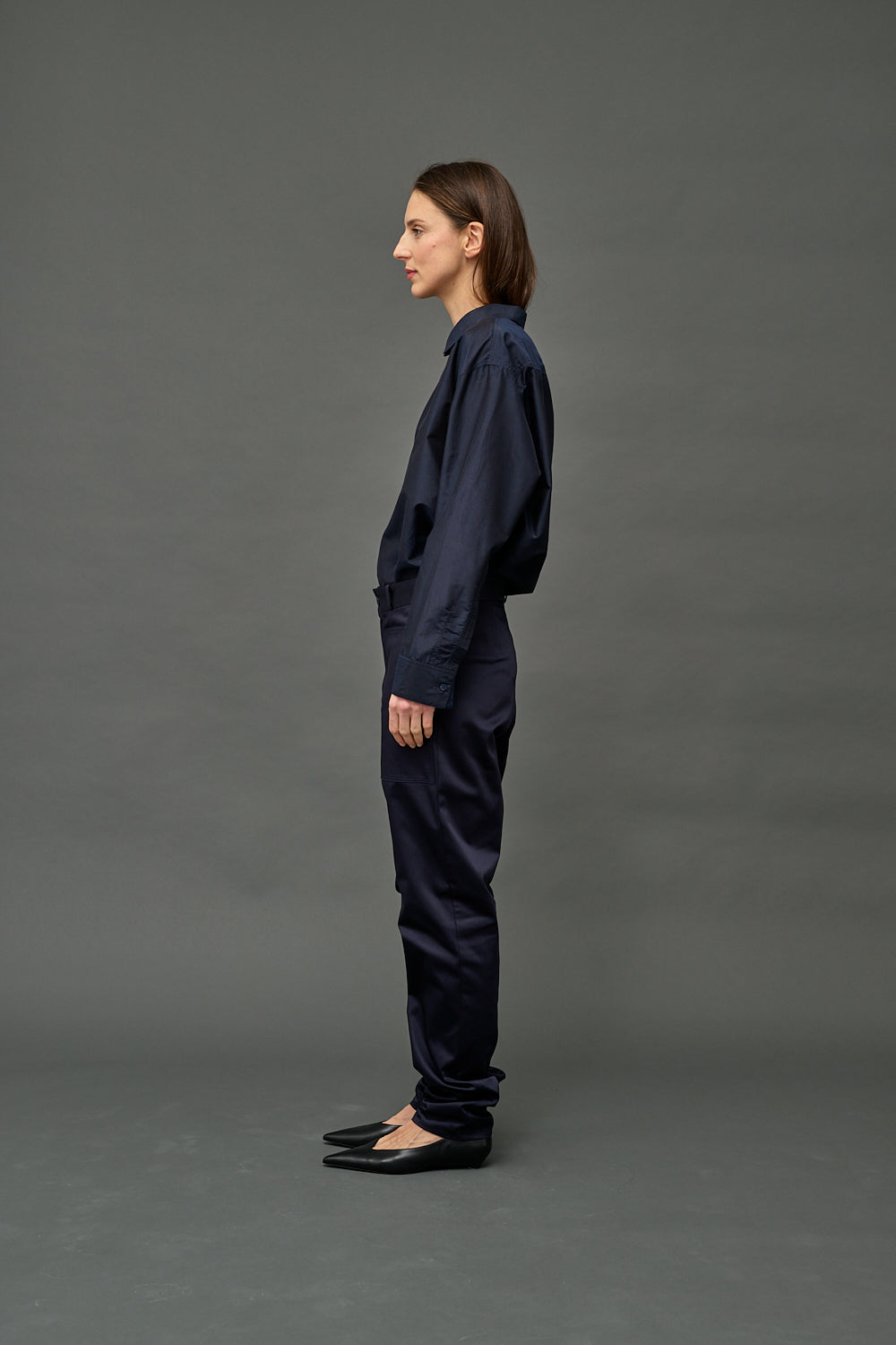 YOGA PANT NAVY COTTON