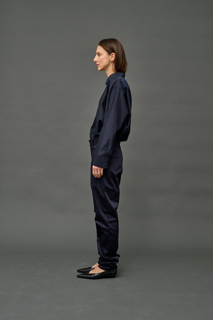 YOGA PANT NAVY COTTON