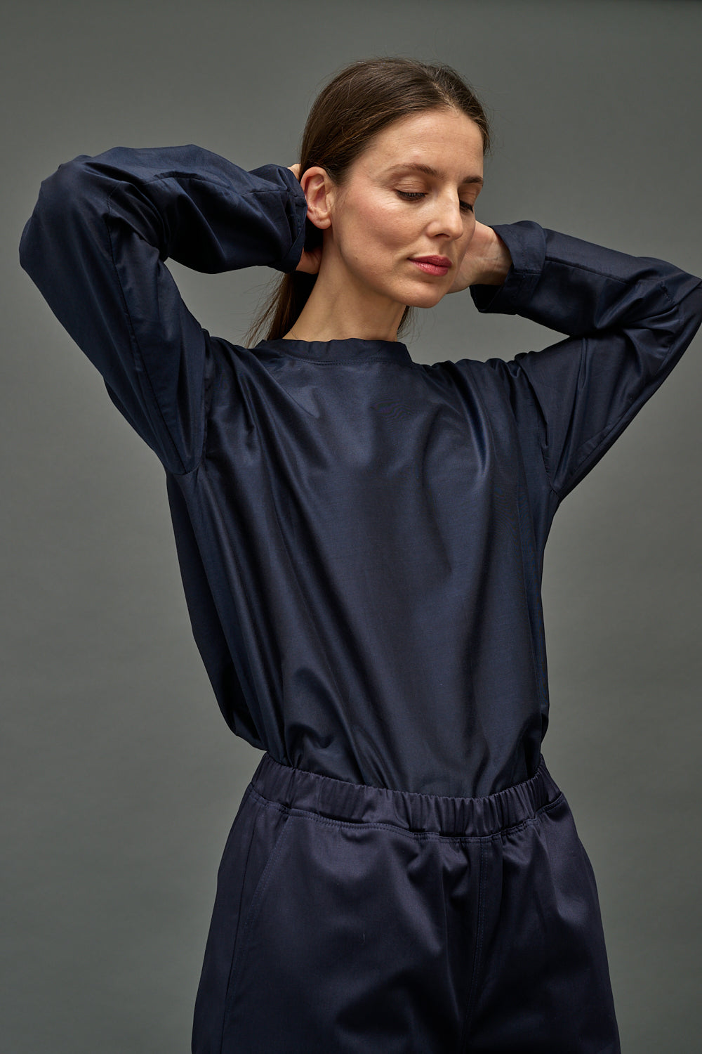 LOL MINI LS NAVY COTTON SILK