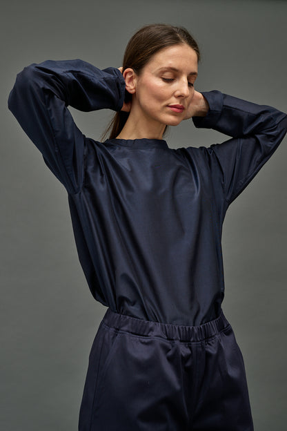 LOL MINI LS NAVY COTTON SILK