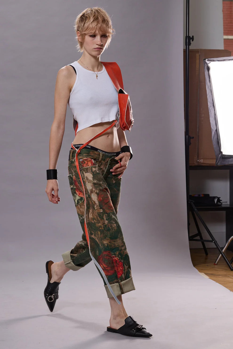 TAILORED DROP PRINTED CAMO ROSE