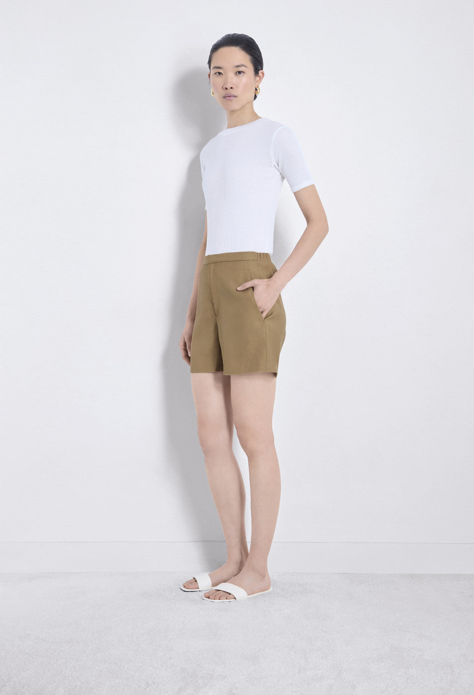TAILORED MINI SHORTS SIMAI DUNE