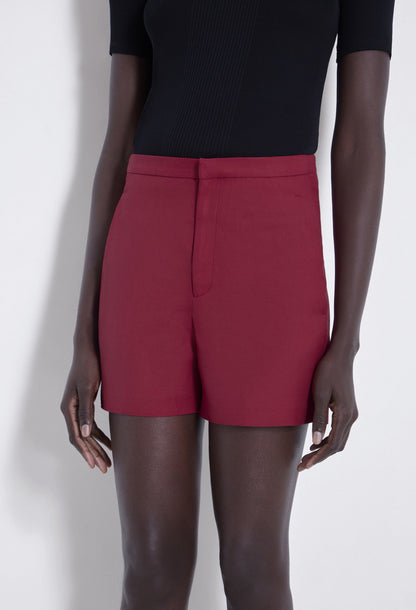 TAILORED MINI SHORTS SIMAI TOMATO