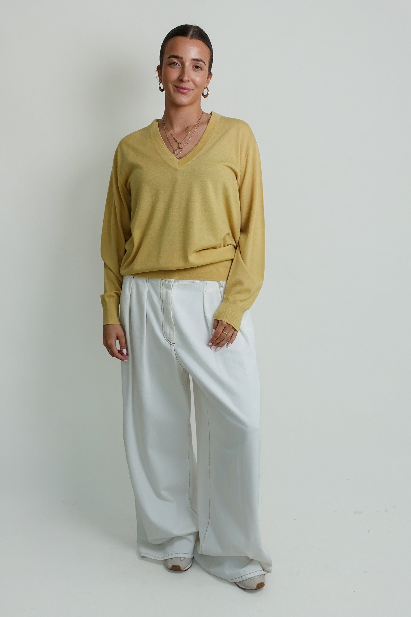 TUNA WKSWEATER PALE YELLOW